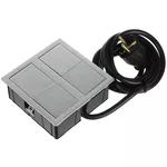 Розетка электрическая ASA Plastici 060.15F.00001 Versahit dual 2 sockets F Stainless steel