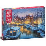 Головоломка Cherry Pazzi C30264 Puzzle 1000 elemente Amsterdam noaptea