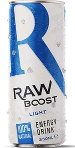 Băutură răcoritoare, energizant RAW BOOST LIGHT, 330 ml