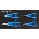 Clește Hoegert HT7G130 пассатиж и бокорезы, 4 предм.