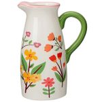Vază Promstore 56646 Floral, H20сm, D14cm, din ceramica