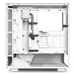 Case ATX NZXT H5 Elite, 1xUSB 3.2, 1xType-C, 1x120mm & 2x140mm FRGB, 2xTempered Glass, White