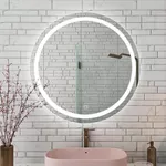 Зеркало для ванной Bayro Elipso круглое 800x800 LED touch