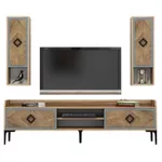 Тумба напольная для TV Trendy Samba, Albastru 180x52x35cm