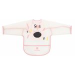 Слюнявчики Kikka Boo 31303030057 Baveta impermeabila cu maneci si buzunar Arty Pink