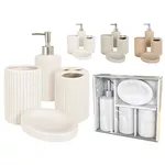 Set pentru baie Holland 55594 Set pentru baie din ceramica Bathroom 4buc Stripes