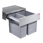 Coș de gunoi Hailo 3644701 Space Saving Tandem