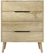 Комод Trendy Flora-Sapphire Oak, 78x95x45cm (GTR008148)