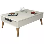 Măsuţă cafea Trendy Cel mai bun, Crema 90x34x60cm