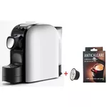 Automat de cafea cu capsule The Coffy Way Nosy white +120 capsule +filtru anticalcar +24 capsule