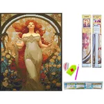 Картина по номерам Strateg 57313 Mozaic cu diamante 40x50cm Puterea feminina
