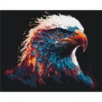 Картина по номерам BrushMe BS53695 40*50 cm (în cutie) Vultur în flăcări