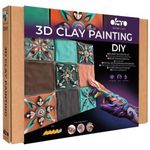 Набор для творчества Okto 10046 Tablou 3D cu plastilină aerată Air Clay 30x30сm: Mudejar Fusion