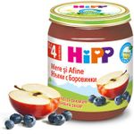 Hipp пюре яблоки и черника 4+мес. 125г