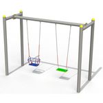 Качели Copfer PTP52-2 Двойные качели со стульями (PTP019-02-PTP019-04)