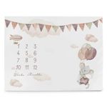 Covoraș de joacă Ceba Baby W-309-000-727 Covoras Milestone Mat Basic Mouse, 92x72cm