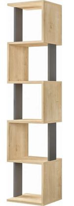 Офисный стеллаж Trendy Piri, Stejar Sonoma, Antracit 35x161x30cm, raft de carti