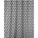 Занавеска для ванной Bisk 06880 TXT PLAIN alb/negru 180x200