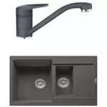 Мойка кухонная со смесителем Franke 114.0660.666 MRG 651-78 + Novara Plus Negru