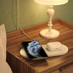 Încărcător wireless Borofone BQ7 Prominent (2*10W) [White]