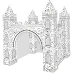 Set de creație Woopie Art&Fun Creative Castle (White/Black)