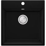 Chiuvetă bucătărie Primagran Riga 50 Black + accesorii 500x480 MY5KC