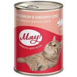 Hrană pentru animale de companie Мяу! 24230917 Hrană umedă pentru pisici adulte, iepure în sos delicat, 20x415 g