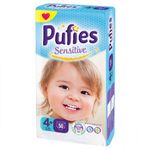 Pufies подгузники Sensitive 4+, 9-16 кг 50 шт