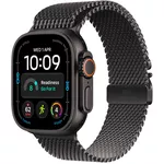 Смарт часы Apple Watch Ultra 4 GPS Cellular 49mm Black Titanium Case with Black Titanium Milanese Loop M MJAV4