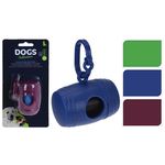 Товар для животных Promstore 44992 Контейнер для пакетов при выгуле собак 8x5cm + пакеты 15шт