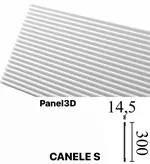 CANELE S (300 x 14.5 x 2000 mm)