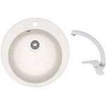 Chiuvetă bucătărie cu bateria Dr.Gans Gala + SanDonna F 1069 alb