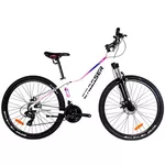 Bicicletă Crosser X100 26-2130-21-13 White/Pink