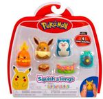 Игрушка Squishmallows SQAL0067 Набор из 4 фигурок Pokemon Squish-a-longs, 2.5cm, ast