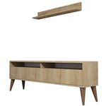 Тумба напольная для TV Trendy Cel mai bun, Stejar 150x50x30cm