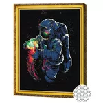 Картина по номерам Art Gallery GA81982 Mozaic cu diamante 40x50cm Cosmonaut si meduza