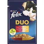 Hrană pentru animale de companie Purina Felix Duo cons. p/pisici (vita,pui) 85g (26)