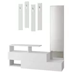 Mobilă pentru antreu Trendy Ramda Alb, 137x54x35cm (GTR001335)