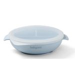 Посуда для кормления BabyOno 1661/01 Placa de silicon cu ventuza si capac (albastru)
