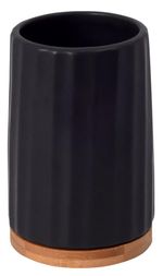 Pahar pentru periuțe de dinți Bisk 08409 Suport periute de dinti KIDO negru