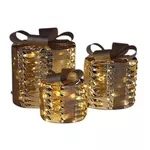 Figurină cu lumină Promstore 54497 Set figurine Cub, LED alb cald