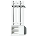 Мебель для прихожей Fabrik Home Tina (700x1900x330) Белый ясень