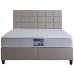 Кровать oskar Side Keten Krem (без матраса) В116/Ш+3/Т+10см 140×200