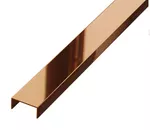 Profil Inox pentru gresie U-20-2440-COPPER-MI 20x240cm