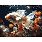 Картина по номерам Strateg 58069 Pestisor auriu 30x40cm (fundal negru)