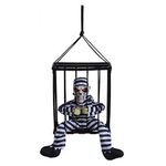 Decor Promstore 42944 Сувенир LED Скелет в клетке подвесной 28x23cm, музыка