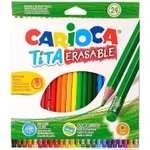 Набор для творчества Carioca 52708 Набор цветных карандашей Tita Erasable (24 шт.)