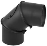 Coș de fum miscellaneous Cot cu revizie la cos de fum negru 0-90 D160