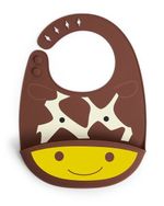 Силиконовый нагрудник Fold & Go Skip Hop Zoo Жираф