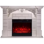 Камин электрический ArtFlame Imperial & Mirabella, 1110x1450x380 mm, Argintiu